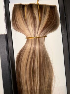 Remy halo  Extensions - Blonde/Ligthbrown